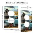 thumbnail image 3 of Easygdp Vintage Truck Farm Scene Decorator Light Switch or Receptacle Outlet Wall Plate Decorator Wall Plate Child Safe Outlet Cover-Style S, 3 of 6