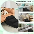 thumbnail image 5 of Dog Steps for Small Dogs, 4-Step Pet Ramp Stairs for High Beds and Sofa, Non-Slip Pet Stairs for Small Dogs and Cats, Removable and Easy to Clean Cover, Black, 5 of 13