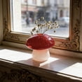 thumbnail image 6 of HuiXinOu Creative Mushroom Vase Colored Transparent Glass Hydroponic Vase Aromatherapy Decorative Vase For Home Tabletop Interior Decoration Ornament, 6 of 6