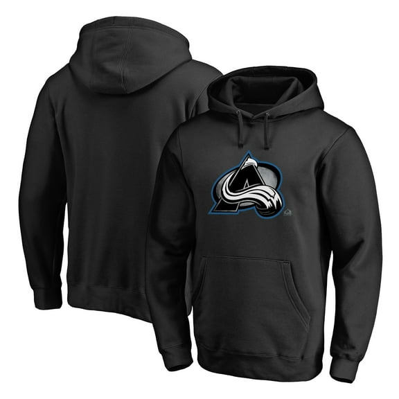Men's Black Colorado Avalanche Core Smoke Pullover Hoodie