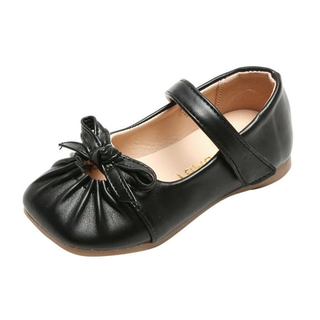 

Yinguo Kids Girls Dress Shoes Party Wedding Flower Bridesmaids Princess Shoes Flats School Uniform Shoes 1-6Y