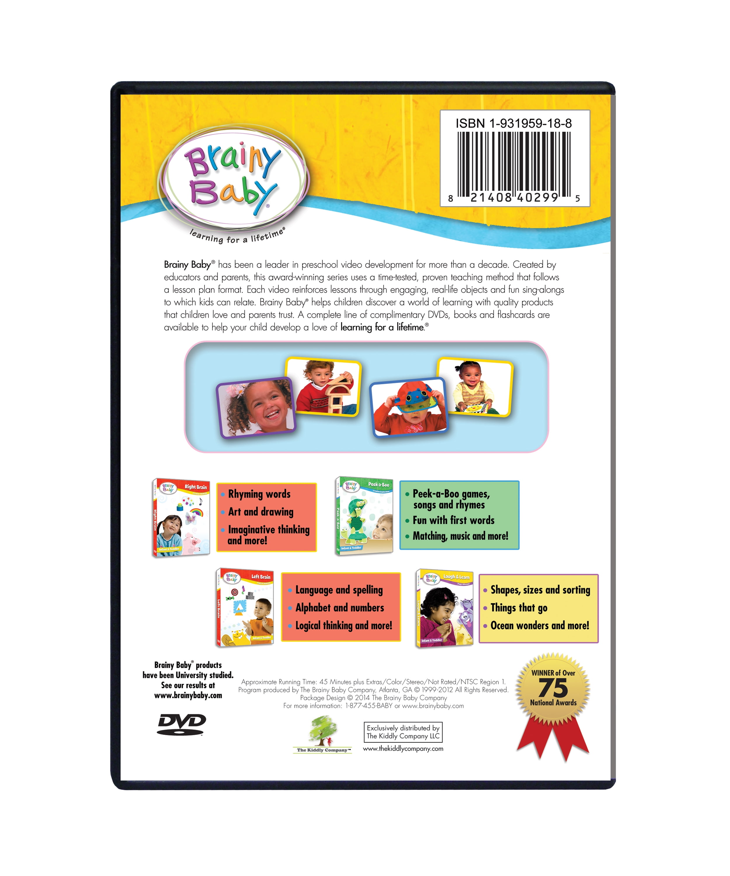 Brainy Baby Teach Your Child Early Discovery Collection Laugh and Discover