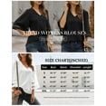 thumbnail image 6 of ONLYSHE Women's Plus Size Short Sleeve V Neck T Shirts Summer Chiffon Tank Tops Batwing Sleeve Summer Blouse Shirts, 6 of 6