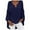 Navy, variant on BXINGOHAI Solid Leisure Womens Tops,Fashion Long Sleeve V Neck Loose Fit Blouse ,Casual Comfortable Breathable Daily Holiday Lightweight Shirts Under $10 Green,XXL