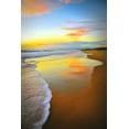 thumbnail image 2 of Louise, Tracie 17x24 White Modern Wood Framed Museum Art Print Titled - Beach Sunrise, 2 of 4