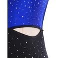 thumbnail image 5 of TiaoBug Women's Latin Dance Dress Backless Halter Neck Tassels Fringe Skirt Leotard Salsa Tango Dancewear Royal Blue XXL, 5 of 7