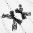 thumbnail image 4 of 20pcs 75*87mm Black Handmade Lace Bowknot Shoe Charms with Lobster Clasp Women Clothing Pendant Ornament for Bags Backpacks Purses Decor, 4 of 5