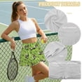 thumbnail image 6 of Jeiento Pickle Workout Skorts for Women Plus Size Golf Ball Print High Waisted Tennis Skirt with Short 2 in 1 Summer Mini Golf Hiking Running Shorts with Pocket Size S, 6 of 7