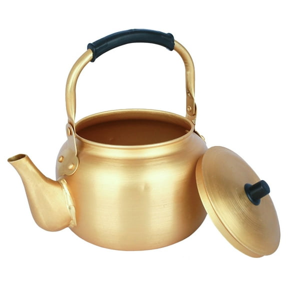 Moluckfu 1Pack Kettle 8L Capacity for Home Use Golden Round Shape