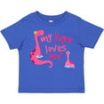 thumbnail image 3 of Inktastic My Yaya Loves Me Granddaughter Dinosaur Girls Toddler T-Shirt, 3 of 5