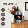 thumbnail image 3 of JAGASY Peacock Urn for Ashes Adult Male, Black Small Urns for Human Ashes keepsake, Tree Red & Yellow Decorative Urns for Parents, Cremation Urn for Mom & Dad, (3 Inch), 3 of 7