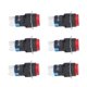 thumbnail image 2 of 25Pcs Button Switch Momentary Self Locking 8 Pin 16mm Round with Light 12V for ControlRed, 2 of 5