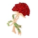 thumbnail image 1 of Broche de diamantes de imitación para mujer, regalo para el día de la madre, alfiler de solapa con ramillete de flores de clavel de aleación para, 1 of 9
