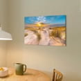 thumbnail image 4 of Beach Canvas Wall Art Bathroom: Seascape Coastal Picture Ocean Sunset Scene Print Tropical Seaside Painting Sea Seashore Artwork for Living Room Bedroom Decorations 20 x 16 Inches, 4 of 6