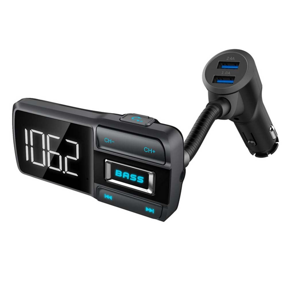 USB Car Kit LCD SD FM Transmitter MP3 Player Magnet Handsfree Wireless Bluetooth 