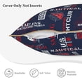 thumbnail image 5 of Fotbe Nautical Style Sailboat Pattern Velvet Decorative Throw Pillow Covers with Elegant Piping, Soft Plush Cushion Cover for Sofa, Bed, Car, Office-20"x20", 5 of 8