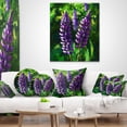 thumbnail image 4 of Designart Lupin Flowers - Floral Throw Pillow - 16x16, 4 of 5