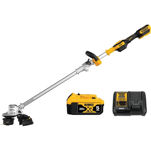 Dewalt 20V MAX 14 in. Brushless String Trimmer Kit with 5Ah Battery and Charger