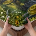 thumbnail image 3 of Queen Size Fitted Sheet Set - Green Tractor 3 Piece Bedding Sets 16" Deep Pocket Fitted Sheet with 2 Pillowcases, Old Barn Windmill Wildflowers Farmhouse Brushed Microfiber Hotel Luxury Bed Sheets, 3 of 9