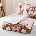 thumbnail image 4 of Erosebridal Vintage Sugar Gothic Cross Twin Quilt Set for Girls, Rose Floral Bloom Twin Coverlet Set, 2-Piece, 4 of 7