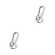 thumbnail image 4 of Llavero de hombre Yuarrent con hebilla chapado en aleación de Zinc 2piezas Plata, 4 of 6