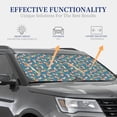 thumbnail image 4 of Disketp 2 Piece Corgi With Flowers Pattern Windshield Sunshades,Folding Windshield Sun Shade For Car Suv Trucks Sedan,Blocks Uv Rays Sun Visor Protector-Medium, 4 of 7