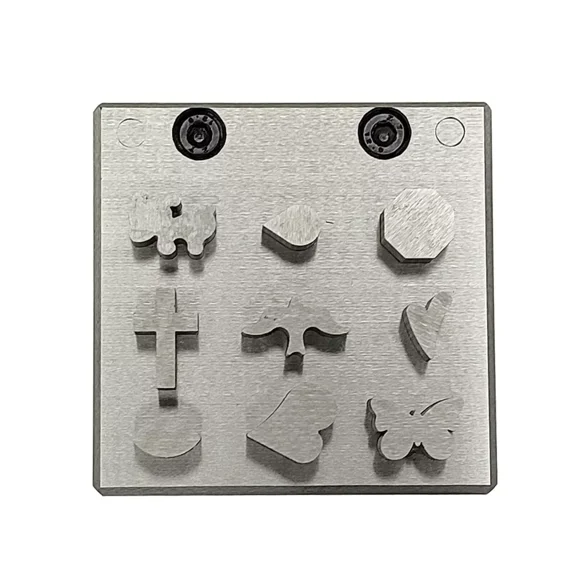 Disc Cutter Unique Multi Shape with 9 Punches - Puppy, Cross, Bird, Butterfly