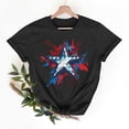 thumbnail image 2 of Busydd 4th of July Independence Day T Shirts for Women Trendy Casual Round Neck Short Sleeve Summer Tops Comfortable American Flag Print Tees S, 2 of 7