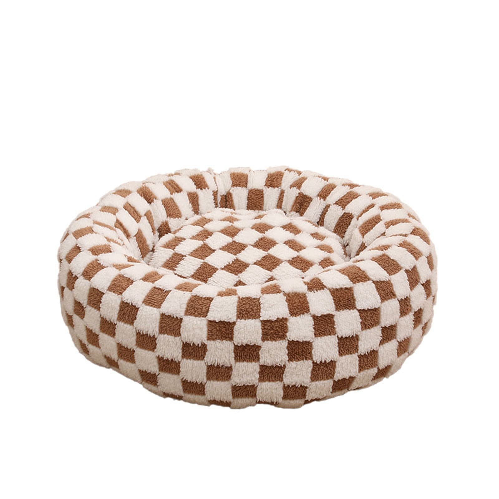 All Season Cozy Round Pet Bed for Dogs and Cats Soft Warm Sleeping Resting Mat Home Comfort