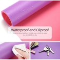 thumbnail image 6 of Desk Mat, Mouse Pad,Waterproof Desk Pad,Large Mouse pad for Desk, Leather Desk Pad Large for Keyboard and Mouse,Dual-Sided Mouse Mat for Office (35.4" x 17", Aconite Violet+Eosine Pink), 6 of 6