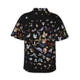 thumbnail image 3 of Balery Butterfly1 Print Men's Hawaiian Shirts Short Sleeve Beach Shirt Relaxed Fit Vacation Button Down Shirts-Small, 3 of 9