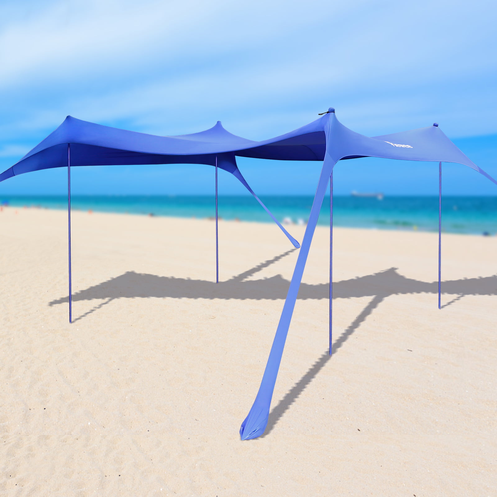 Sunshade Beach Tent Sun Shelter Wind Protection UV Protection Camping Canopy 