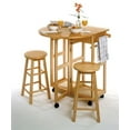 thumbnail image 3 of Burnett 3-Pc Space Saver Set, Natural Finish - 89332, 3 of 6