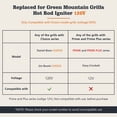 thumbnail image 2 of YAOAWE Igniter Replacement for GMG/Green Mountain Daniel Boon and Jim Bowie Wood Pellet Grills, Part GMGP29/P-1079, 2 of 8