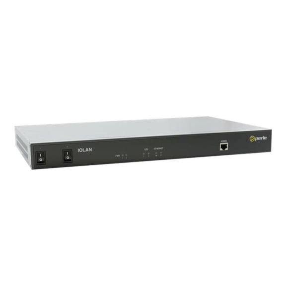 Perle IOLAN SCR1618 Device Server - Optical Fiber, Twisted Pair - 2 Total Expansion Slot(s) - 16 x Network (RJ-45) - 16 x Serial Port - 100Base-FX, 10/100/1000Base-T - 2.5 Gigabit Ethernet - Manage...