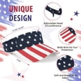 thumbnail image 3 of Zando Unisex Sun Visor Hat Sports Adjustable Sweat‑Wicking Quick Dry Sun Cap Lightweight Visors for Men Women American Flag, 3 of 6