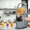 thumbnail image 3 of Slushie Machine 101oz No Ice Needed, Slushy Machine for Home with Portable Handle-Yellow, Frozen Drink Machine with 5 Preset Programs for Margaritas, Frappés, Milk Shake and More, LED Display, 3 of 11