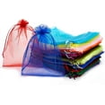 thumbnail image 6 of ATJIA Package Christams Gift Bags 100pcs Organza Drawstring Bags 6 x 9 inches Party Favors Gift Mesh Bags Pouches, 6 of 7