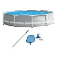 thumbnail image 1 of Intex 10' x 30" Prism Frame Above Ground Swimming Pool and Maintenance Kit, 1 of 12