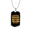 Military Chain (Gold), variant on Breaking Bitcoin Crypto Dog Tag Necklace Stainless Steel 24" Chain Silver Tone or Gold Tone