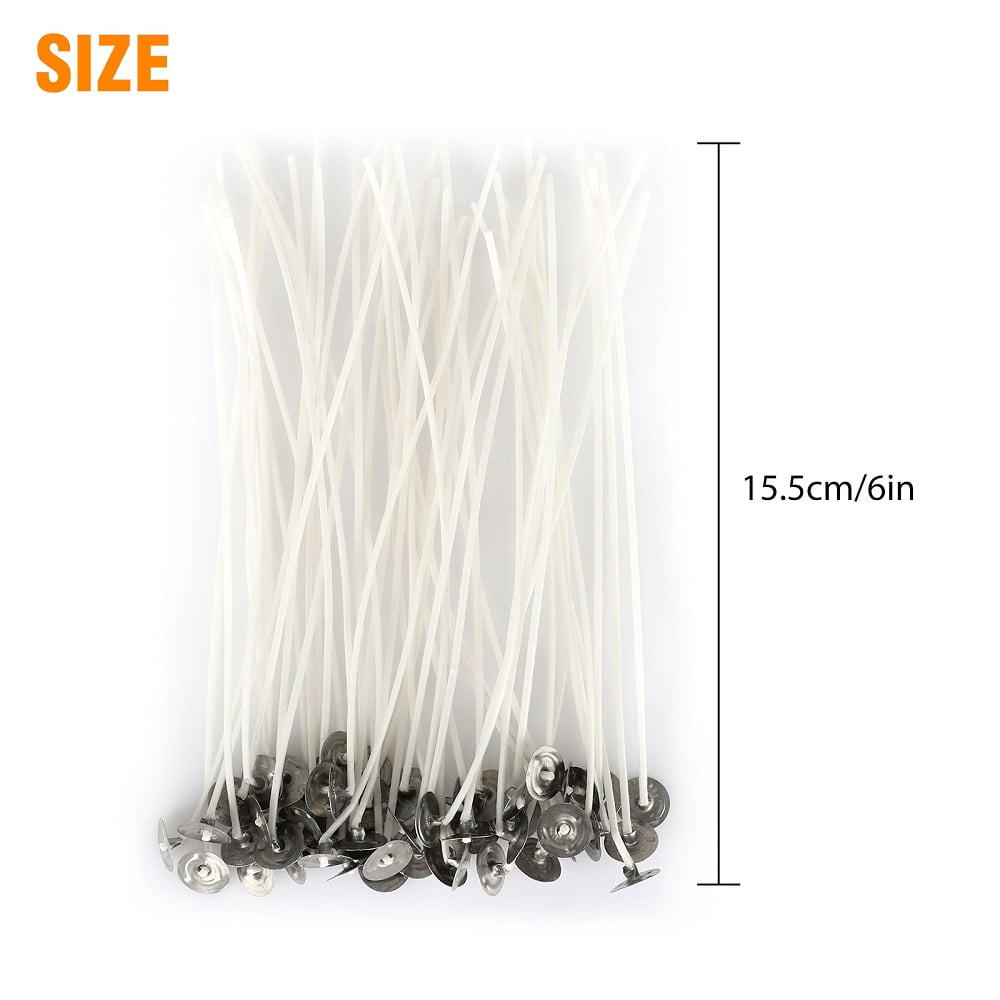 60 Pcs Pre Waxed Wicks with Tab 50 mm/ 5cm long for Candle Making Top Quality 