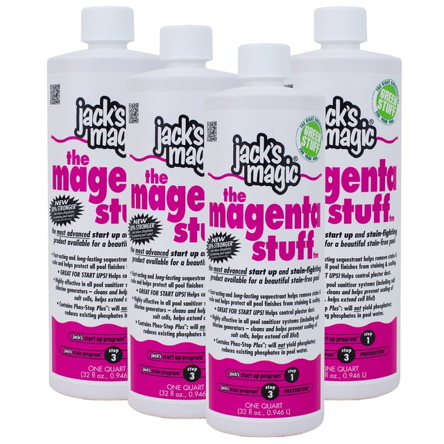 Pool Chemical Jack's Magic The Magenta Stuff, 1 litro (paquete de 4)