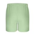 thumbnail image 6 of CHEEREAM Men's Casual Cotton Shorts 5 Inch Summer Beach Shorts Lightweight Drawstring Elastic Waist Chino Golf Shorts Mint Green 2XL, 6 of 8