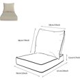thumbnail image 2 of x Coussins de Patio à Assise Profonde pour Extérieur/intérieur, Ensemble de Rembourrage en Mousse Résiliente, Hydrofuges, Résistants aux Taches et aux Intempéries, Assise Profonde, Bas Chili, 2 of 7