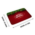 thumbnail image 2 of KOYPTL Red and Green Christmas Door Mat-20 x 35 In,Non Skid Cushioned Welcome Front Door Ambient Mat,Thickened Water-absorbent Comfort Rug for Winter Holiday Kitchen Porch Entrance Floor Outdoor, 2 of 2
