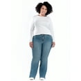 thumbnail image 2 of A3 Denim Women's Plus Size High Rise Flare Jeans, 2 of 8