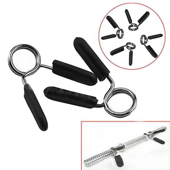 PLGEBR Barbell Spring Collar Clips 1Pair 25mm Gym Weight Bar Barbell Spring Collar Clip Dumbbell Lock Clamp Tool