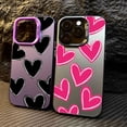 thumbnail image 4 of Funda de lujo con diseño de corazón de amor y electrochapado en plata IMD para iPhone 15, 14, 16 Pro Max Plus, 11, 12, 13 Pro, 7, 8 Plus, X, XR, carcasa trasera a prueba de golpes, 4 of 5