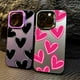 thumbnail image 3 of Funda de lujo con diseño de corazón de amor y electrochapado en plata IMD para iPhone 15, 14, 16 Pro Max Plus, 11, 12, 13 Pro, 7, 8 Plus, X, XR, carcasa trasera a prueba de golpes, 3 of 4