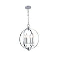 thumbnail image 2 of Dainolite 4 Light Chandelier, Polished Chrome Finish, 2 of 2